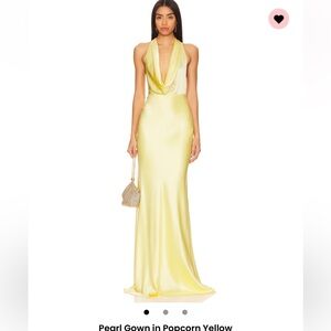 Sau Lee Pearl Gown in Popcorn Yellow